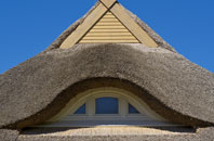 Staple thatch roofing